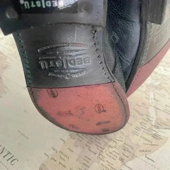 Bed Stu Midge Western Boots Cobbler Series Knee High Leather  Black 39 EUC - Picture 14 of 15